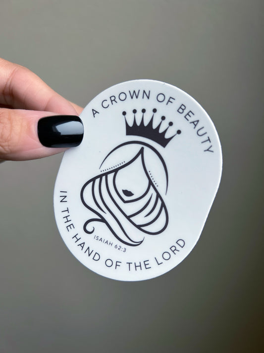 Crown of Beauty sticker